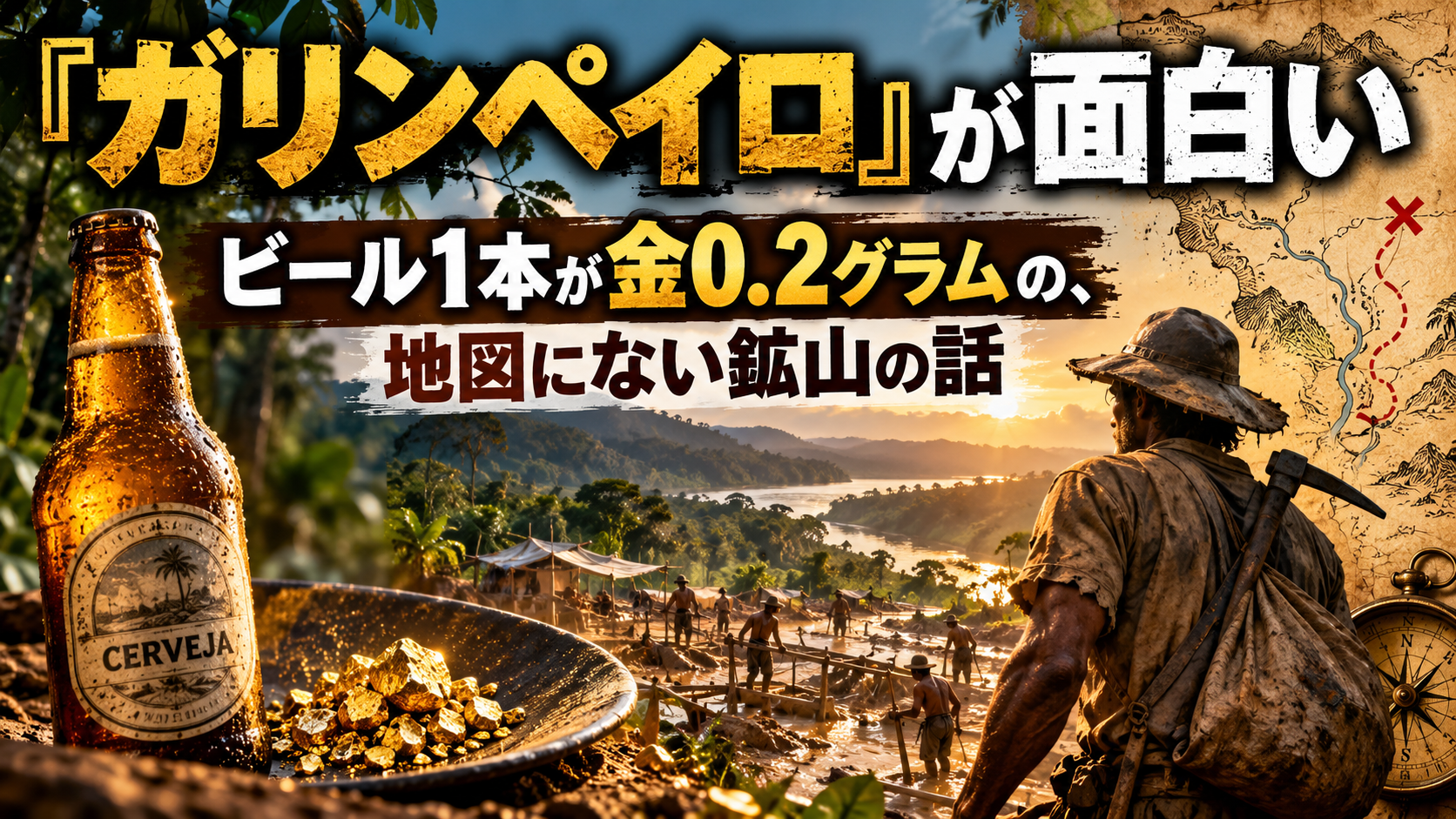 『ガリンペイロ』が面白い ビール1本が金0.2グラムの、地図にない鉱山の話